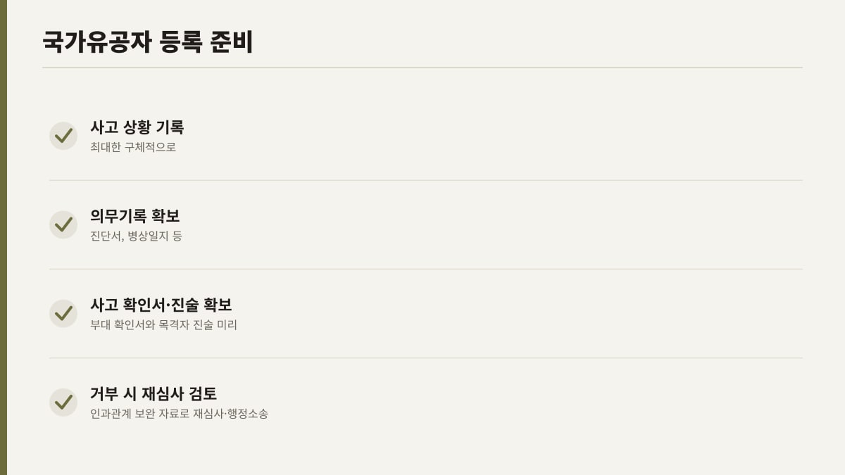 국가유공자·보훈보상대상자 등록 준비 체크리스트